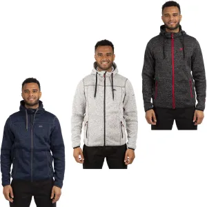 Trespass Mens Odeno Hooded Full Zip Fleece Jacket