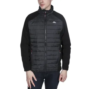 Trespass Mens Saunter Full Zip Padded Jacket - Black