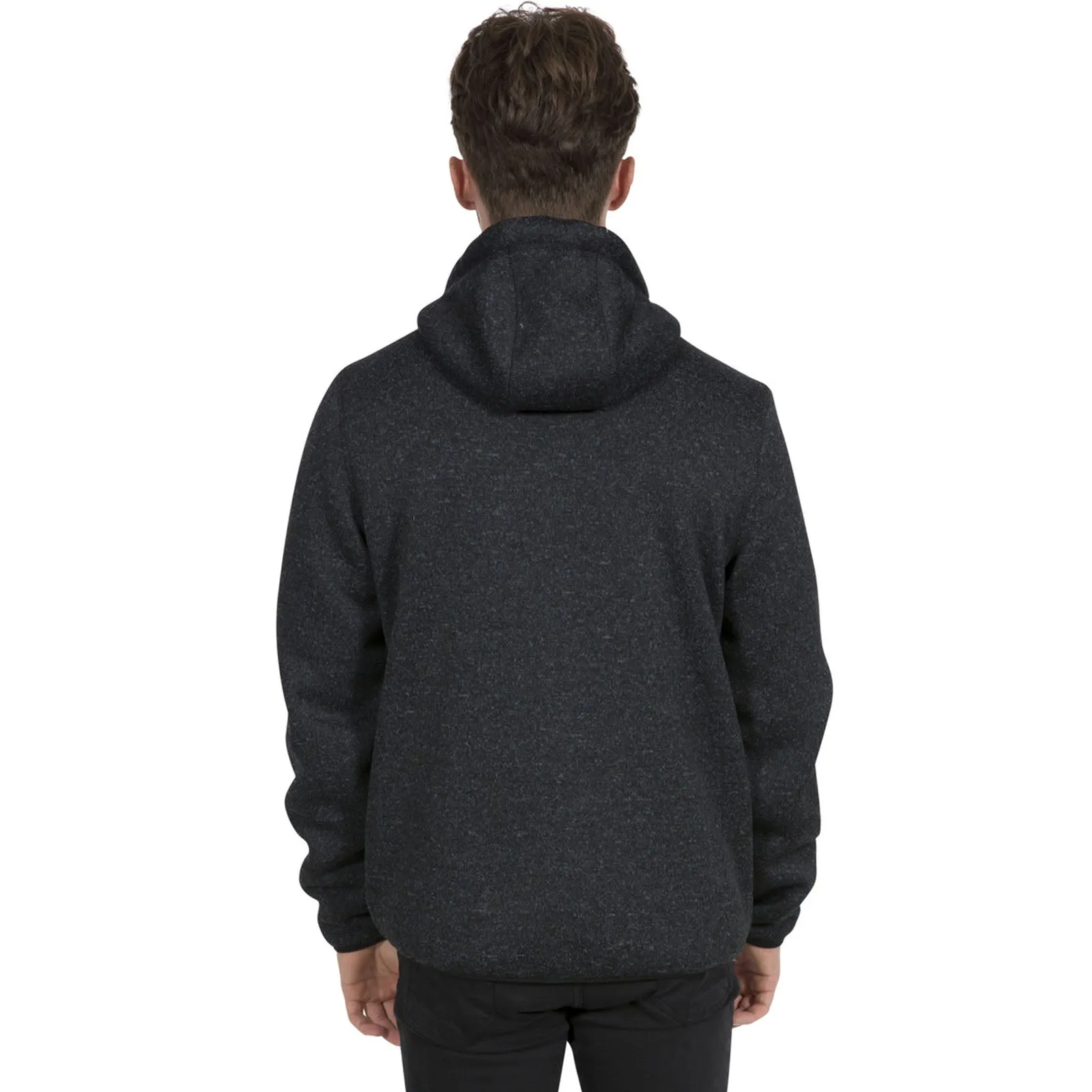 Trespass Mens Tableypipe Hooded Full Zip Fleece Hoodie - Black Marl