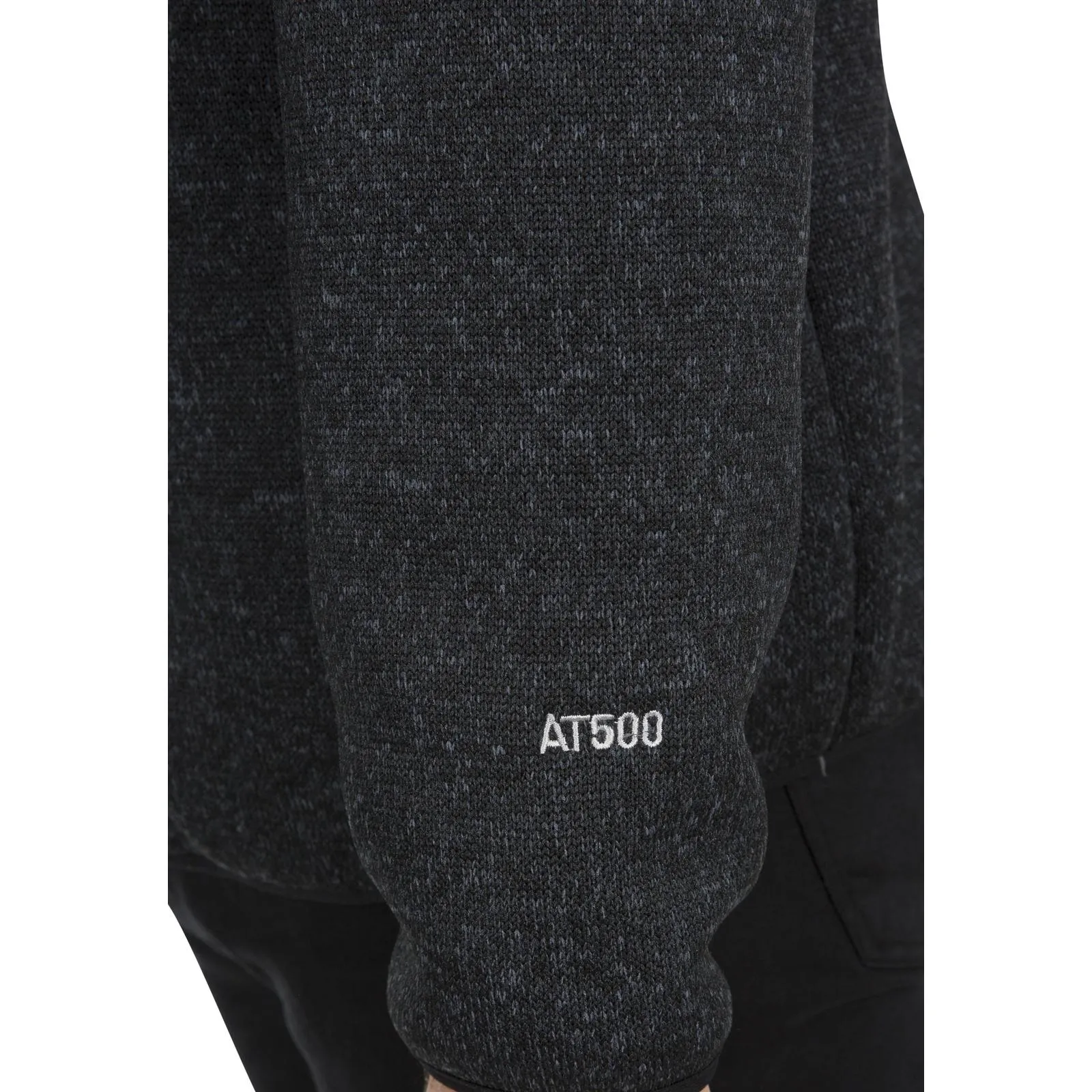 Trespass Mens Tableypipe Hooded Full Zip Fleece Hoodie - Black Marl