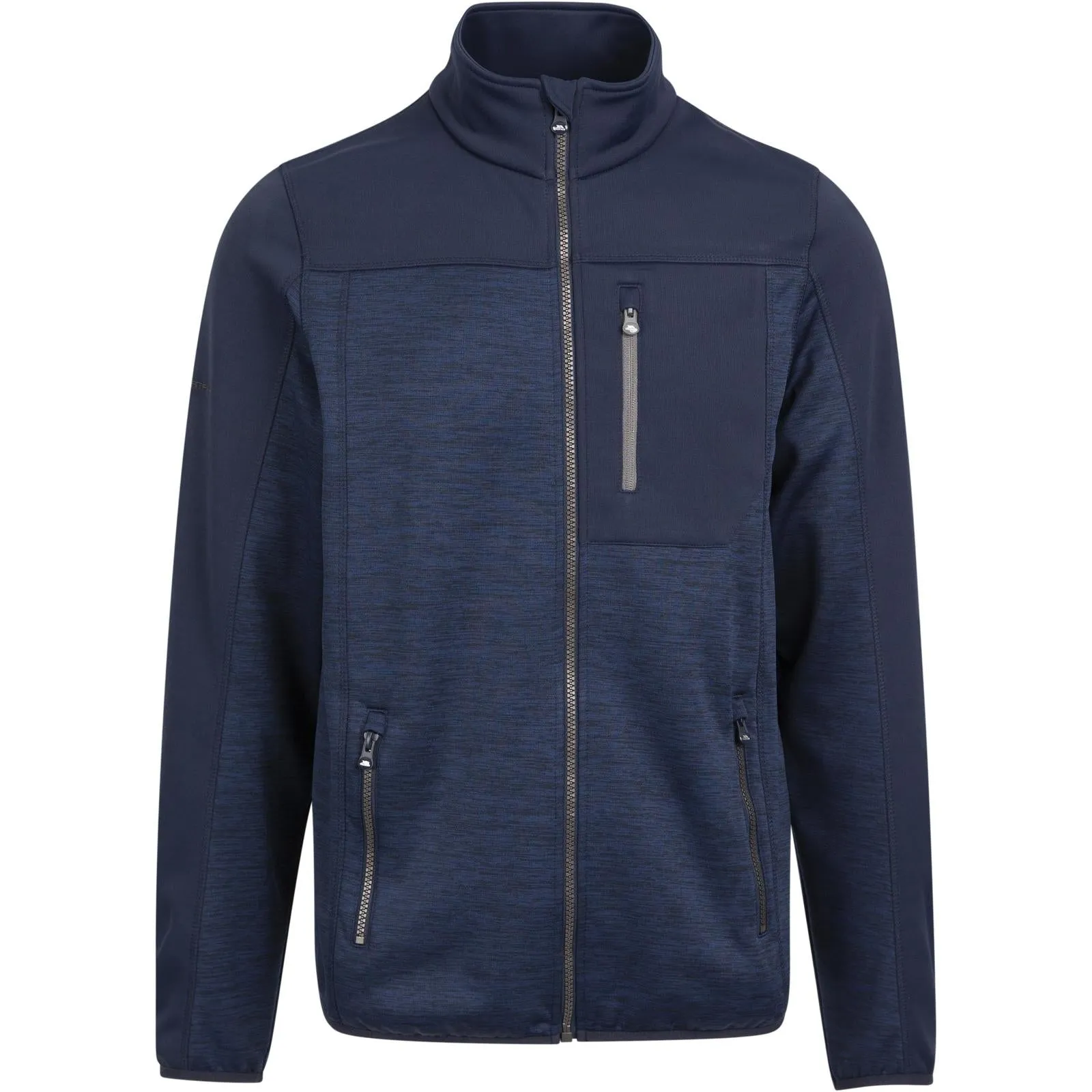 Trespass Mens Thornage AT200 Full Zip Fleece Jacket - Navy Marl