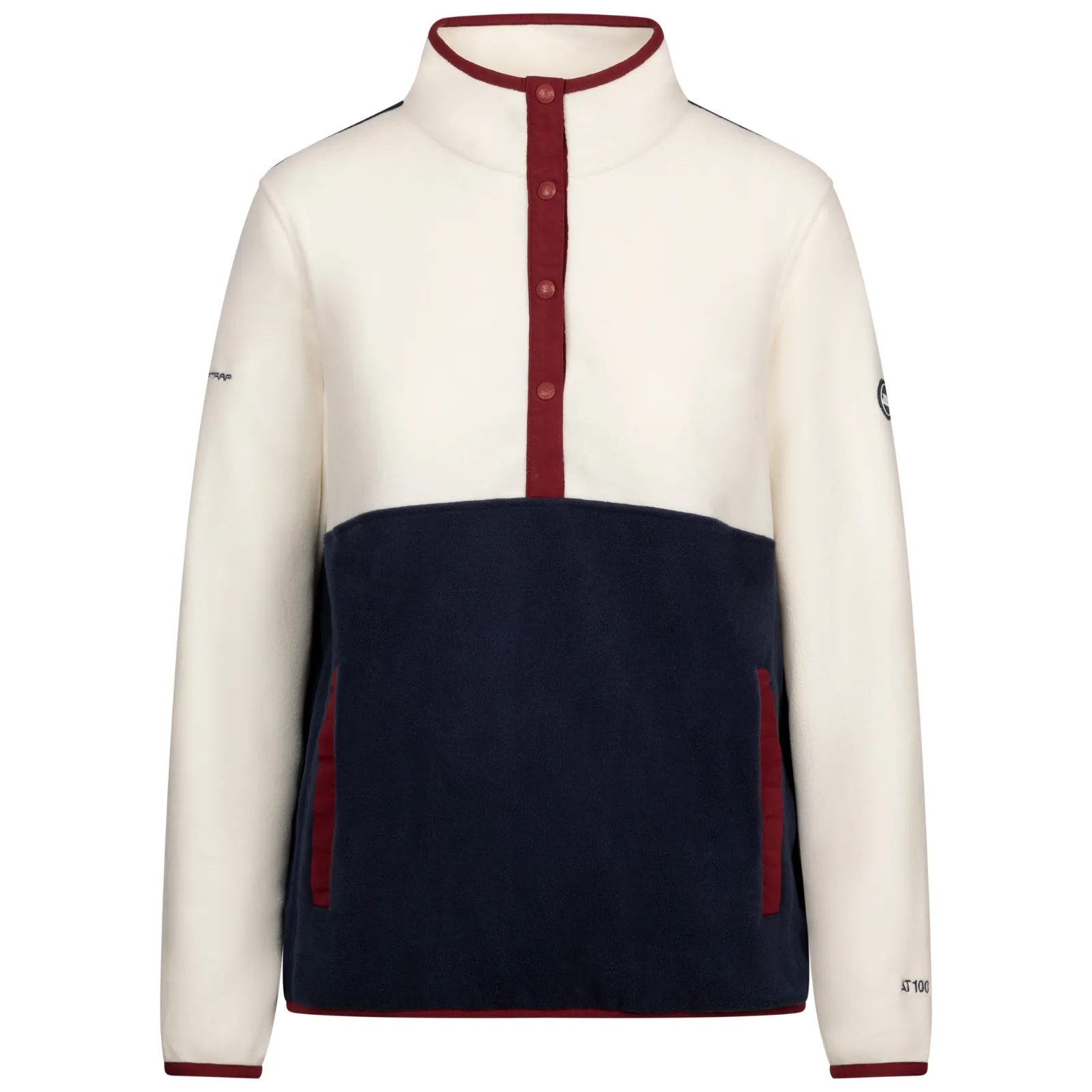Trespass Womens Garzoni Anti-Pilling Half Zip Fleece - Ghost - S