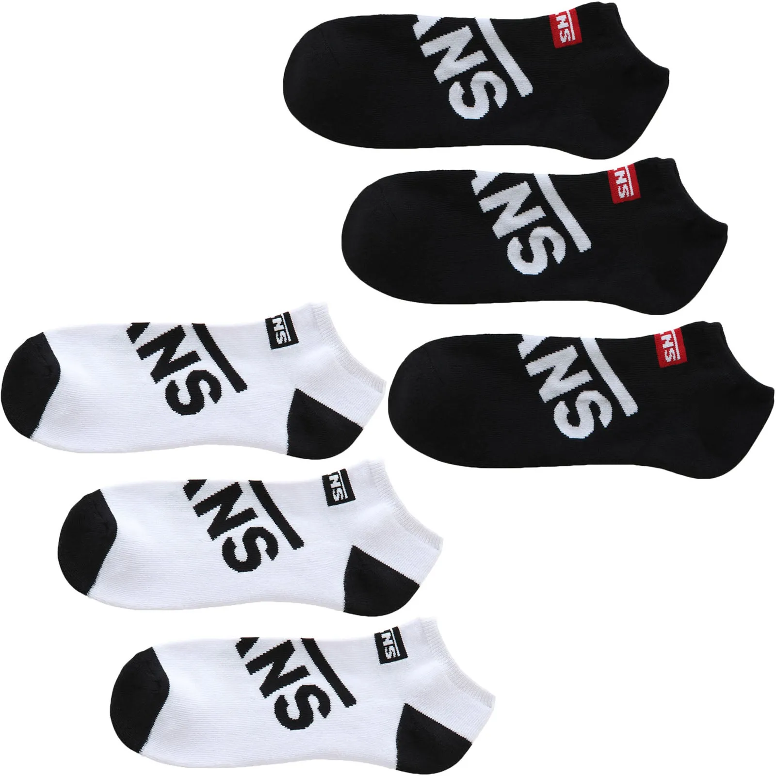 Vans Mens 3 Pack No Show Socks