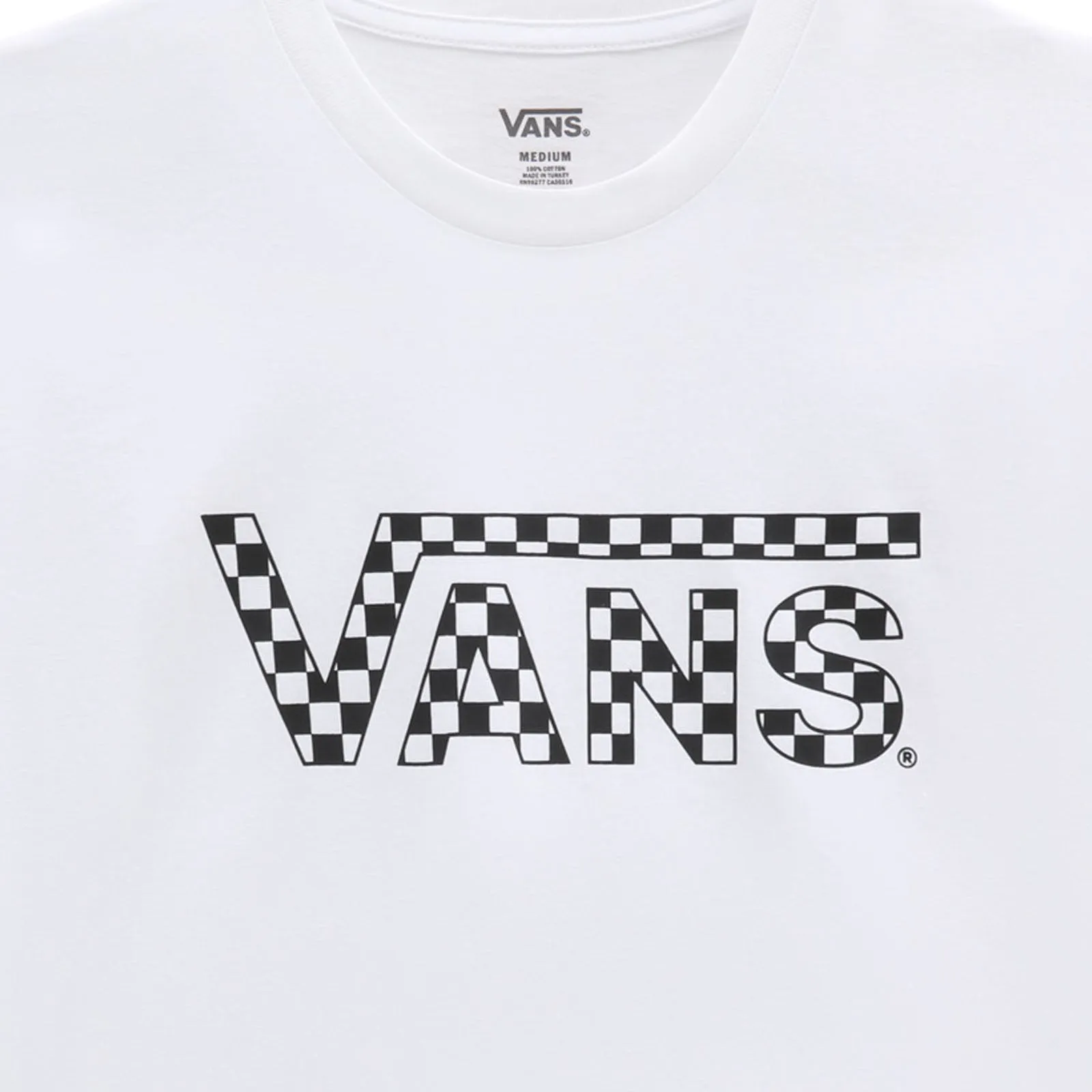 Vans Mens Checkered Short Sleeve Cotton T-Shirt