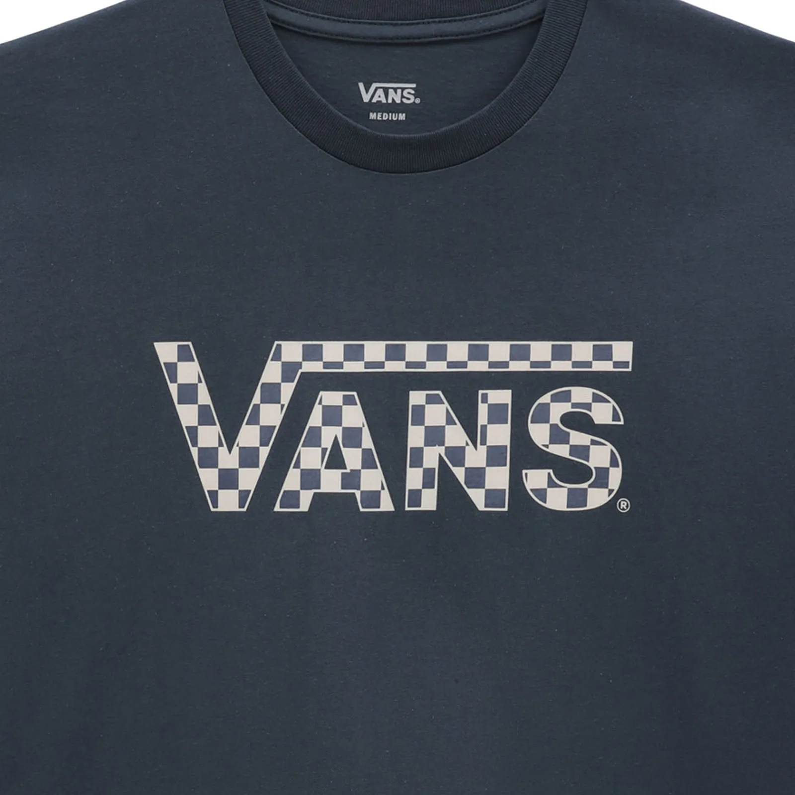 Vans Mens Checkered Short Sleeve Cotton T-Shirt