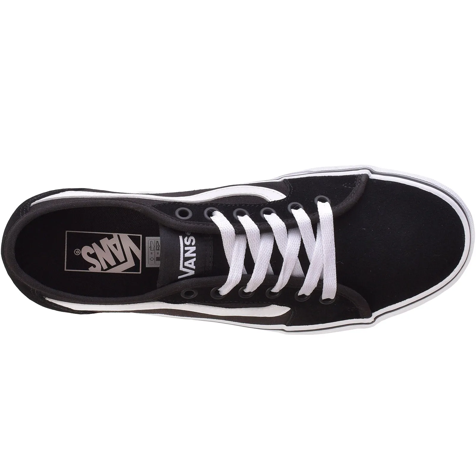 Vans Mens Filmore Decon Low Canvas Trainers - Black/White