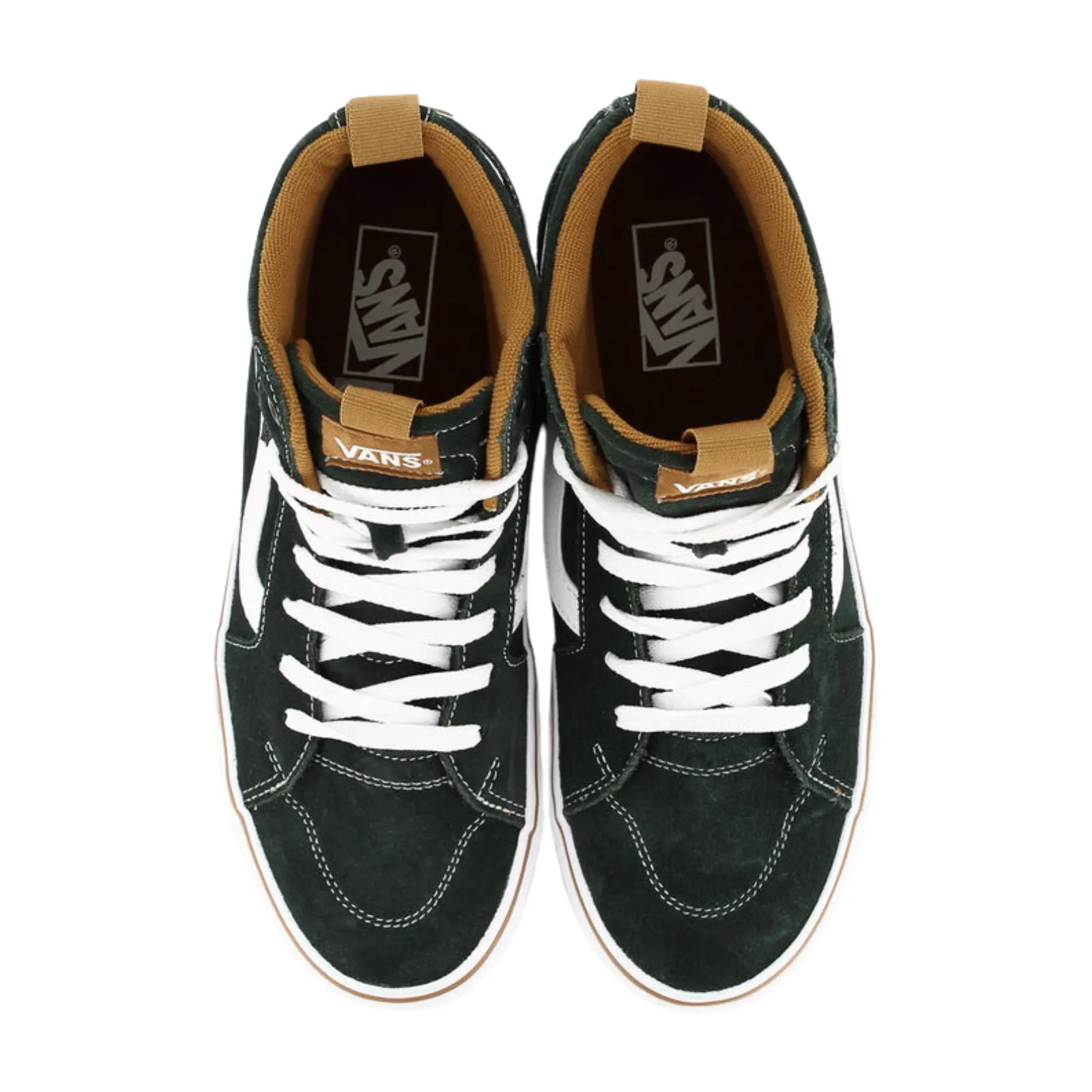 Vans Mens Filmore Hi Vansguard Suede High Top Trainers - Black/Red