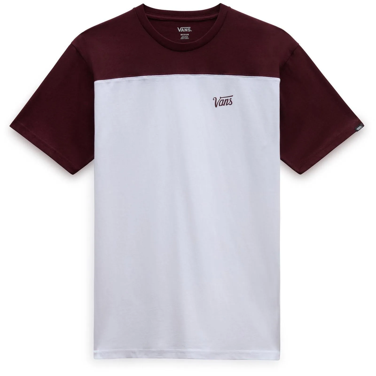 Vans Mens Script Crew Colourblock T-Shirt