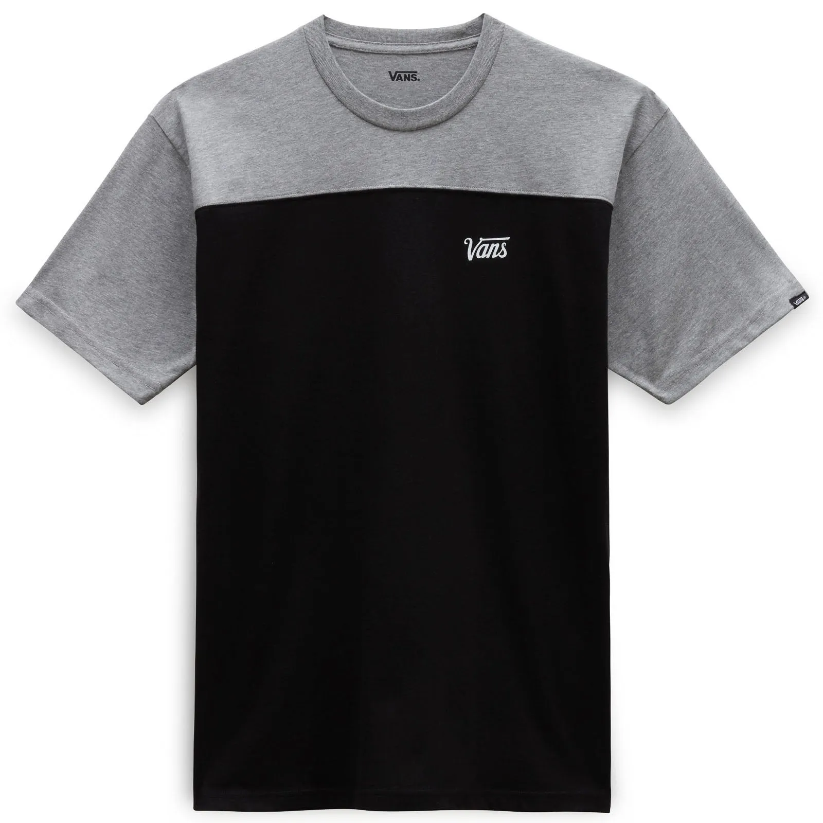 Vans Mens Script Crew Colourblock T-Shirt