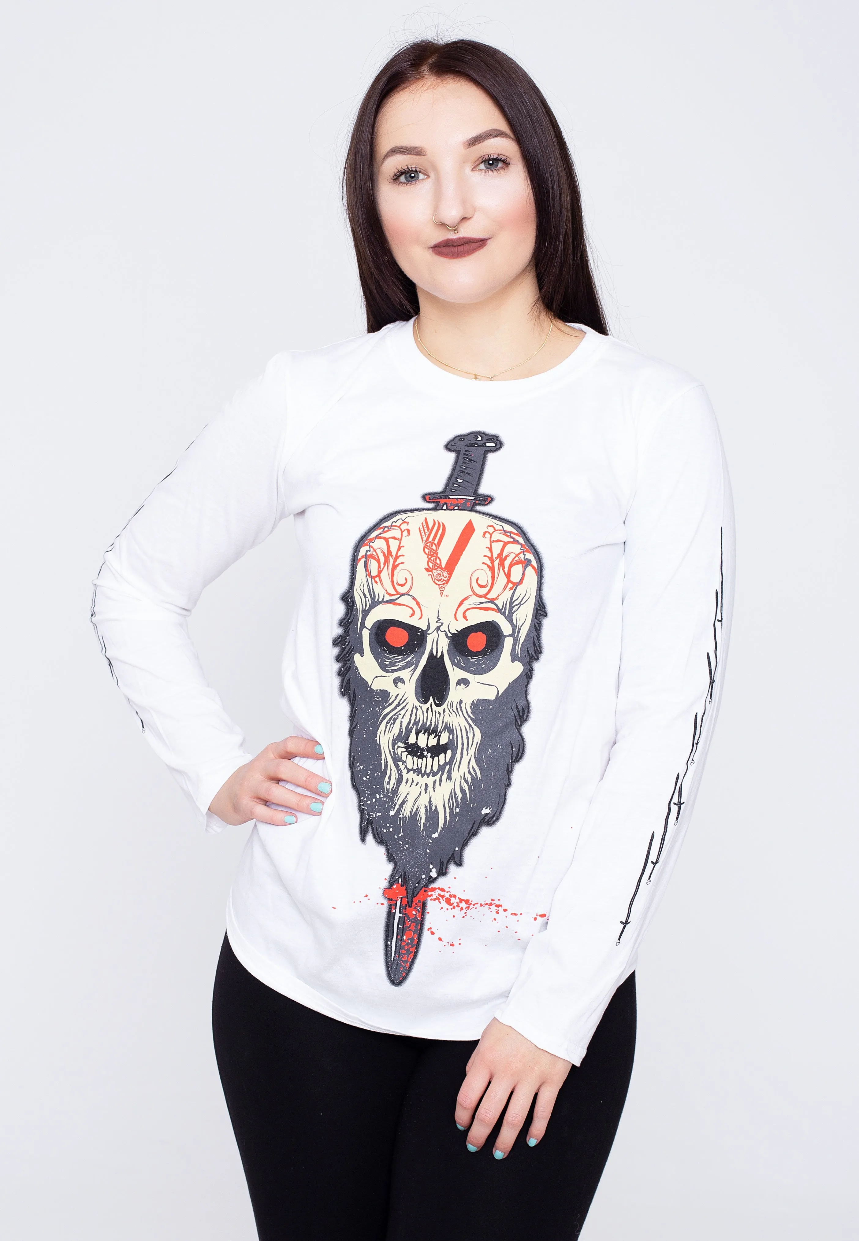 Vikings - Berserker White - Longsleeve