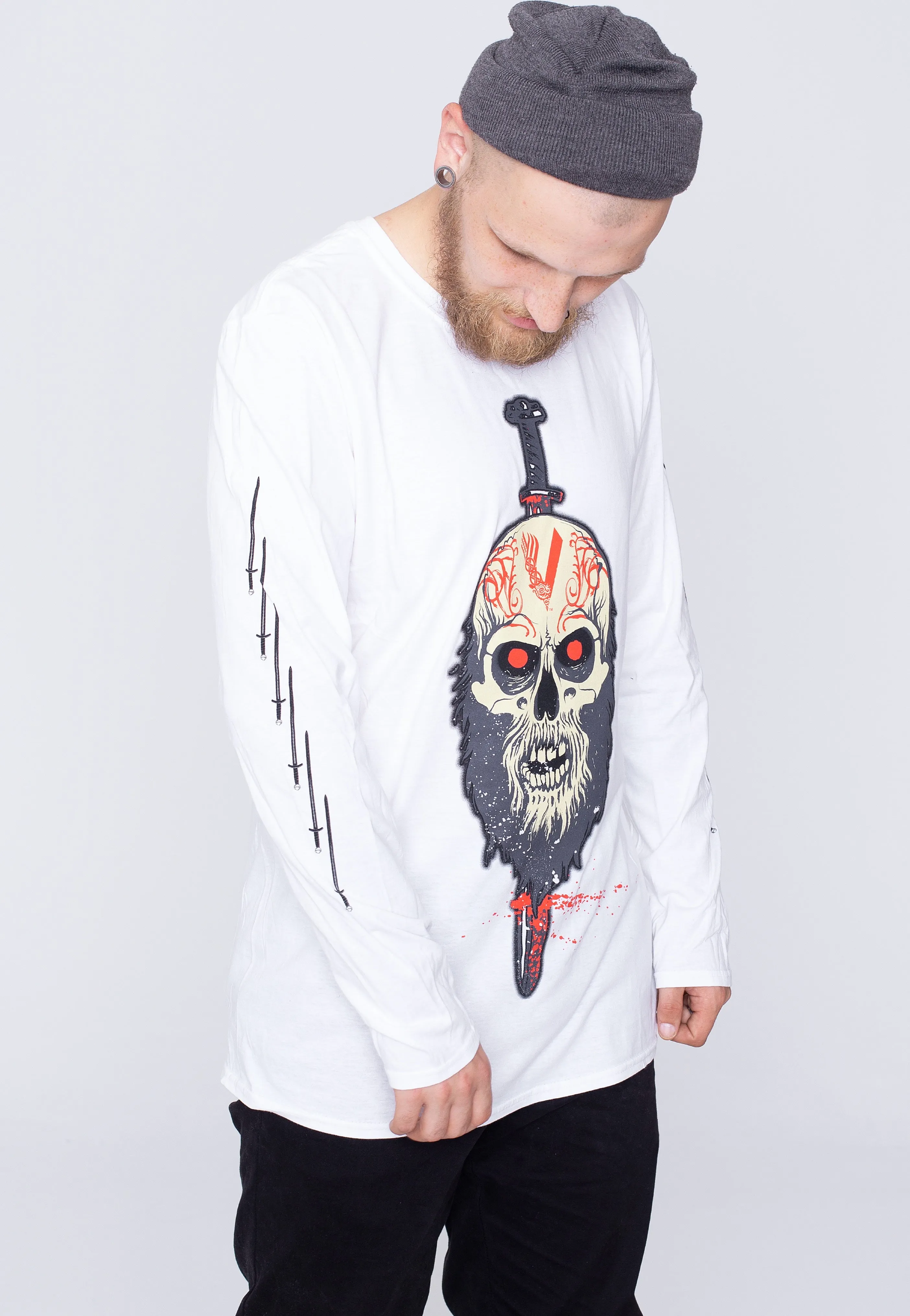 Vikings - Berserker White - Longsleeve