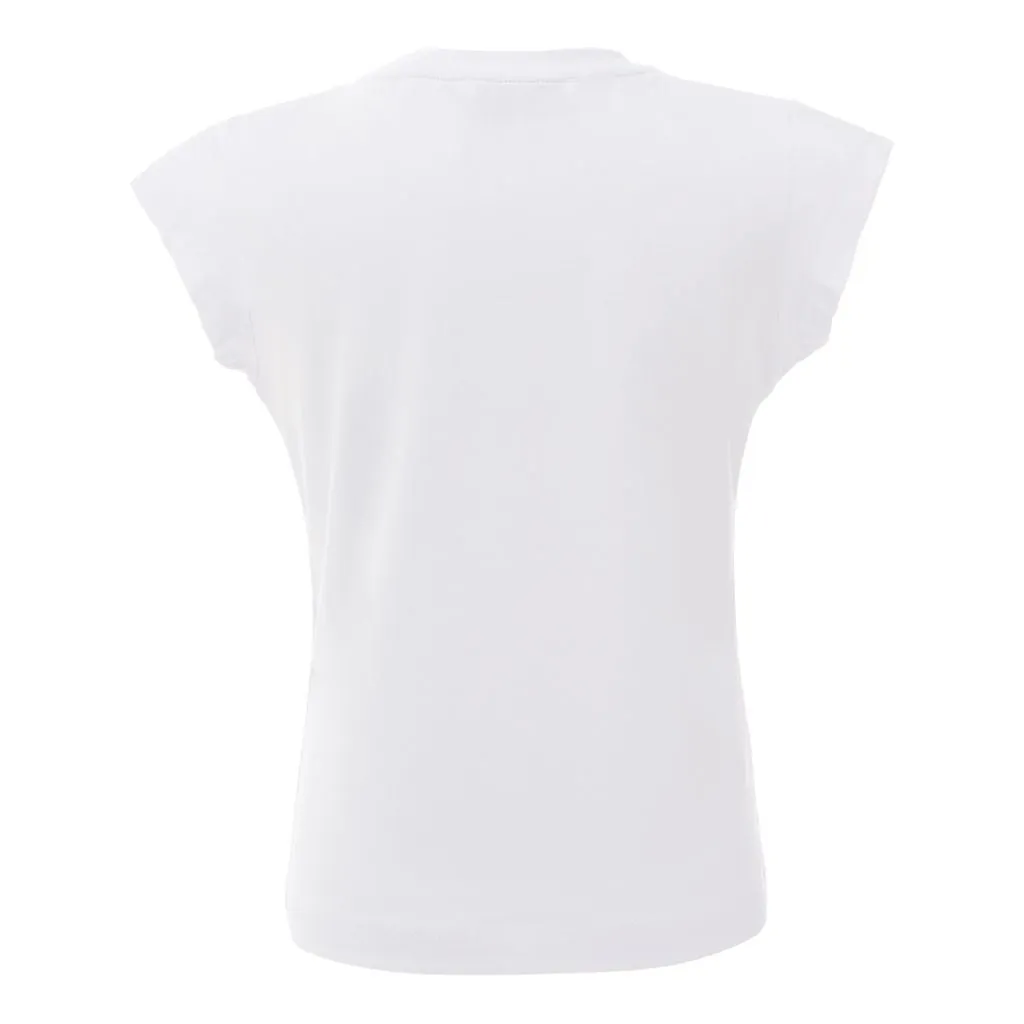 White 3 Heart Rainbow T-Shirt