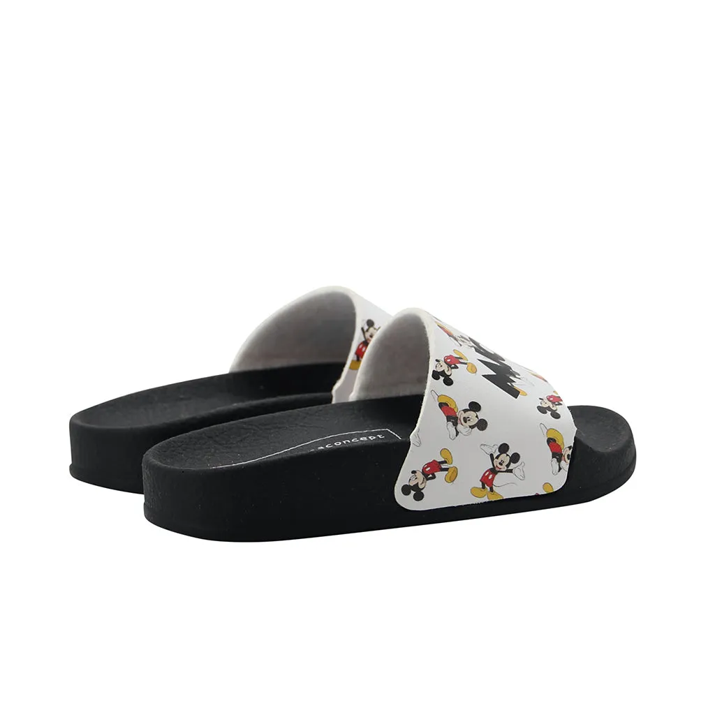 White Mickey Mouse Beach Slides
