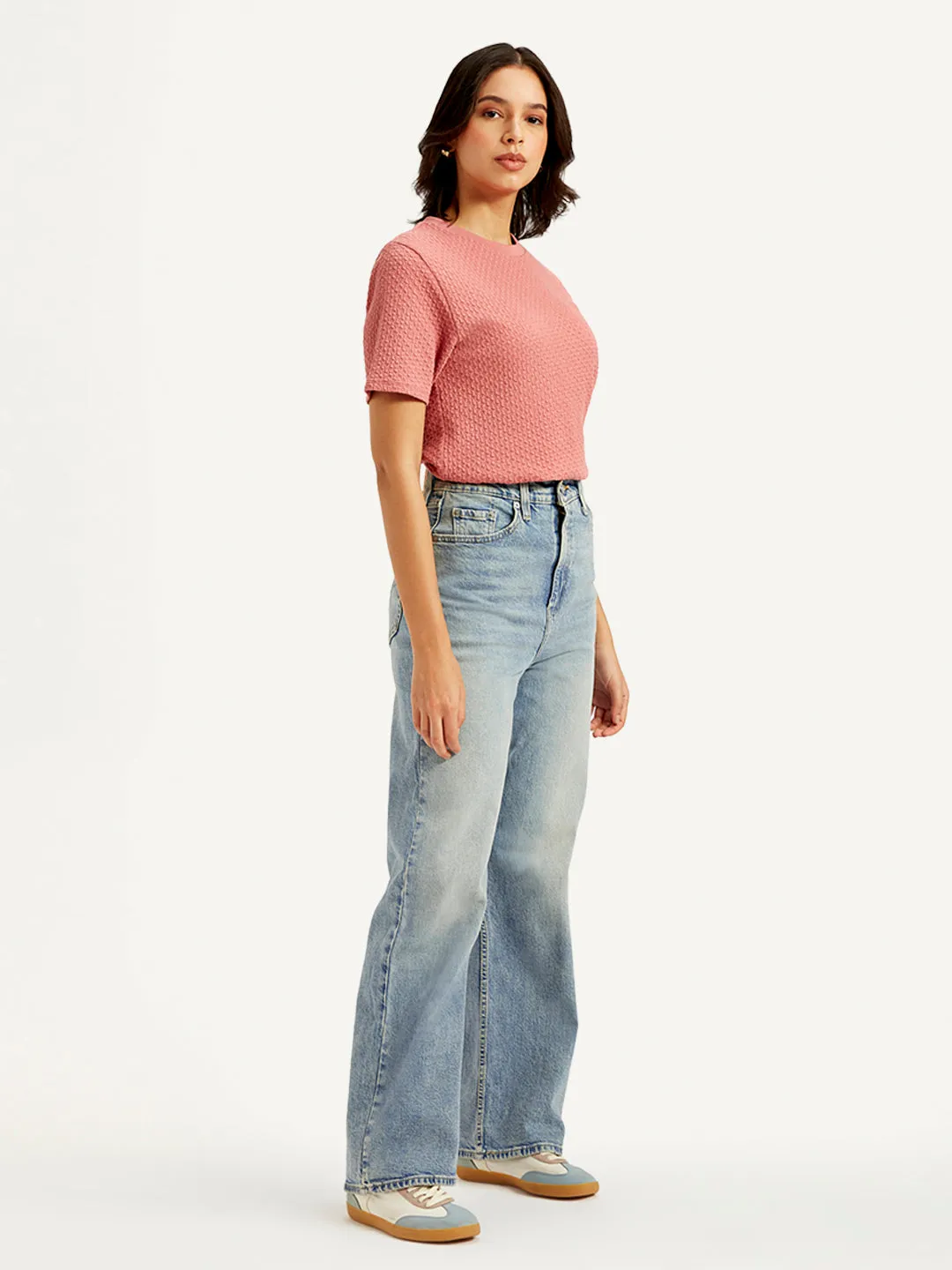 Women's High Rise Loose Fit Light Blue Jeans LEVI'S