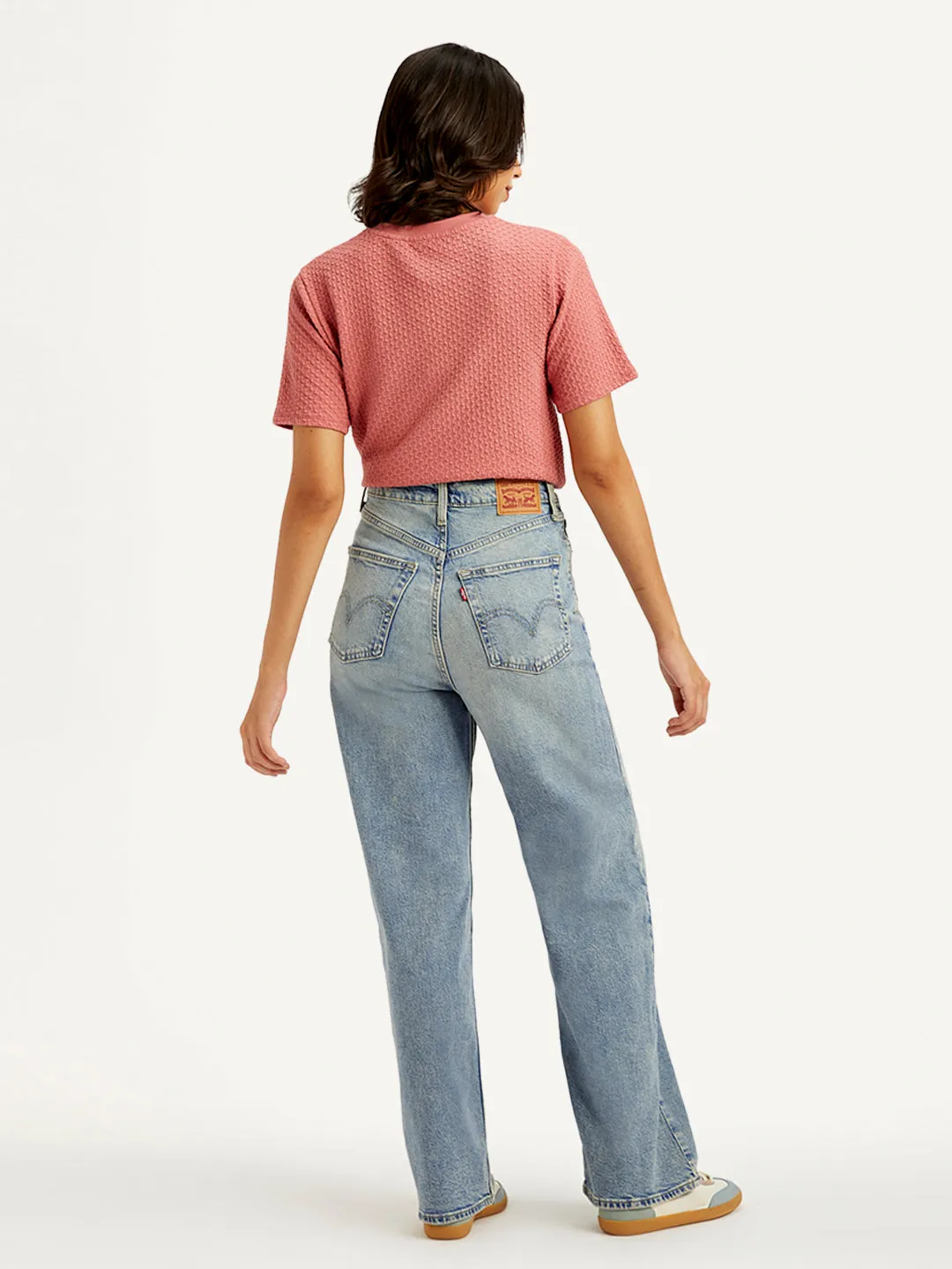 Women's High Rise Loose Fit Light Blue Jeans LEVI'S