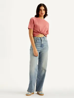 Women's High Rise Loose Fit Light Blue Jeans LEVI'S
