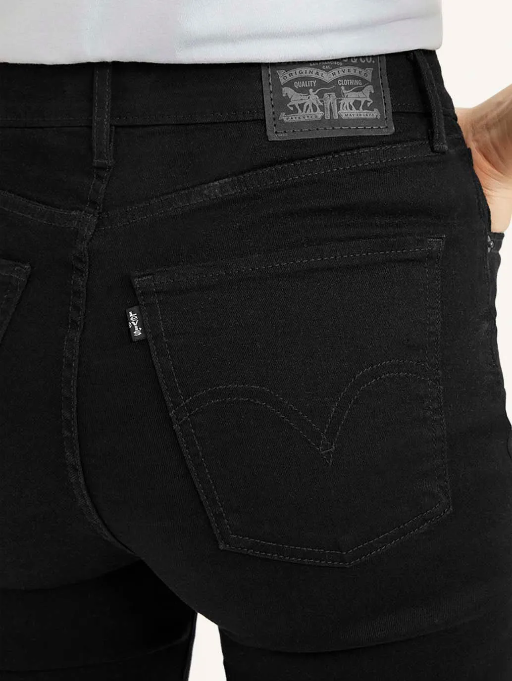 Women's High Rise Skinny Black Jeans LEVI'S