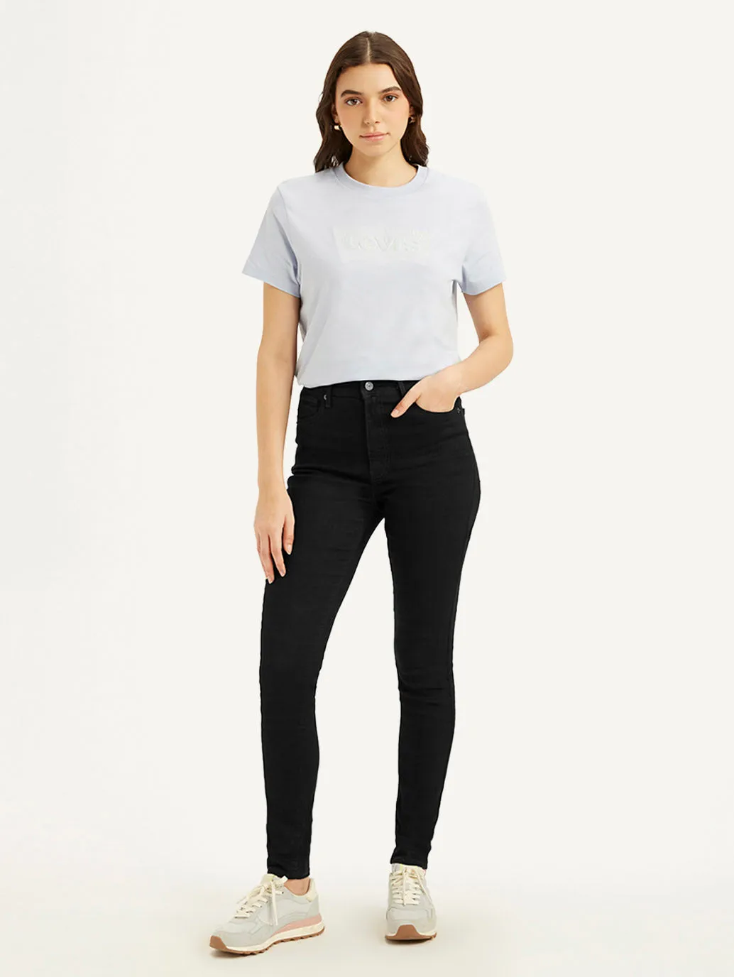 Women's High Rise Skinny Black Jeans LEVI'S