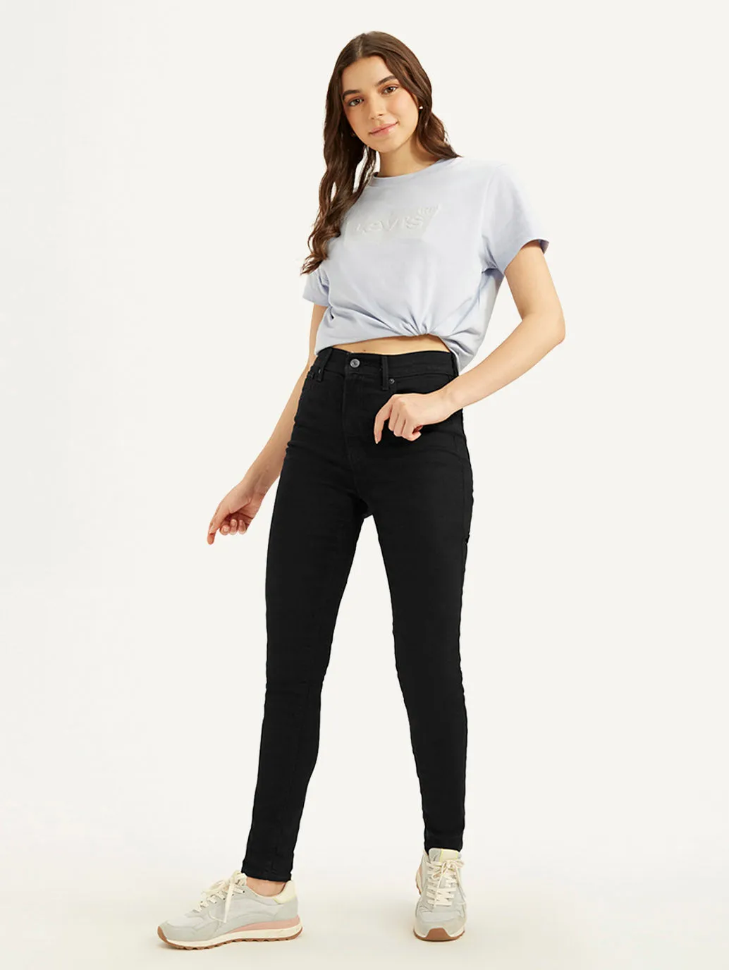 Women's High Rise Skinny Black Jeans LEVI'S